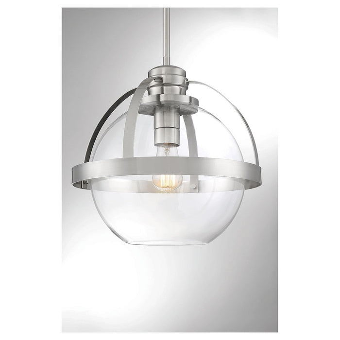 Savoy House Pendleton 1-Light Pendant, Satin Nickel