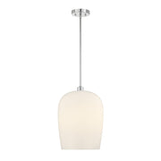 Savoy House Livingston 1 Lt Pendant, Chrome/White Opal, Chrome - 7-7209-1-11