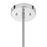 Savoy House Livingston 1 Lt Pendant, Chrome/White Opal, Chrome