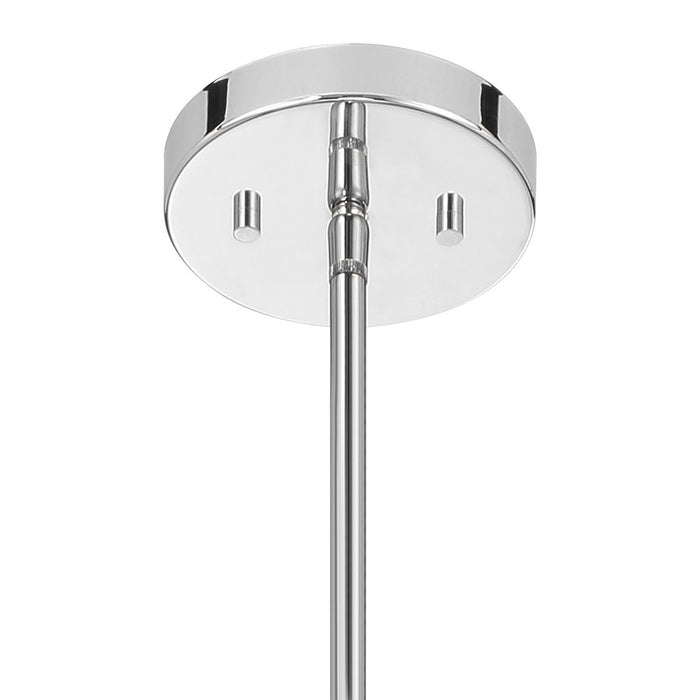 Savoy House Livingston 1 Lt Pendant, Chrome/White Opal, Chrome