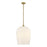 Savoy House Livingston 1 Lt Pendant, White Opal, Warm Brass - 7-7209-1-322