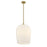 Savoy House Livingston 1 Lt Pendant, White Opal, Warm Brass