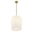 Savoy House Livingston 1 Lt Pendant, White Opal, Warm Brass