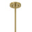 Savoy House Livingston 1 Lt Pendant, White Opal, Warm Brass