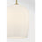 Savoy House Livingston 1 Lt Pendant, White Opal, Warm Brass