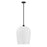 Savoy House Livingston 1 Lt Pendant, White Opal, Matte Black