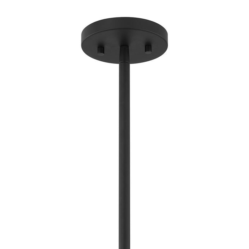 Savoy House Livingston 1 Lt Pendant, White Opal, Matte Black