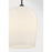 Savoy House Livingston 1 Lt Pendant, White Opal, Matte Black