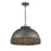 Savoy House Tripoli 3-Light Pendant, Mottled Zinc/Gray Rattan - 7-748-3-179