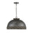 Savoy House Tripoli 3-Light Pendant, Mottled Zinc/Gray Rattan