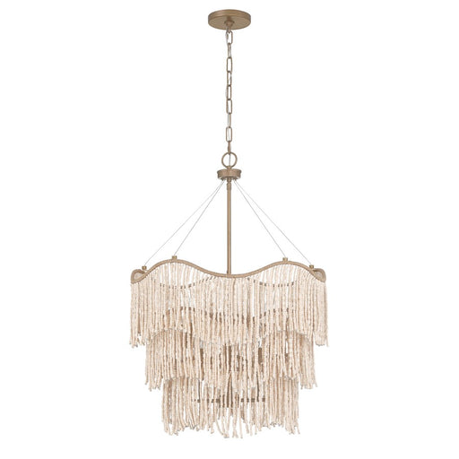 Savoy House Melia 6 Light Pendant, Cypress/Beads