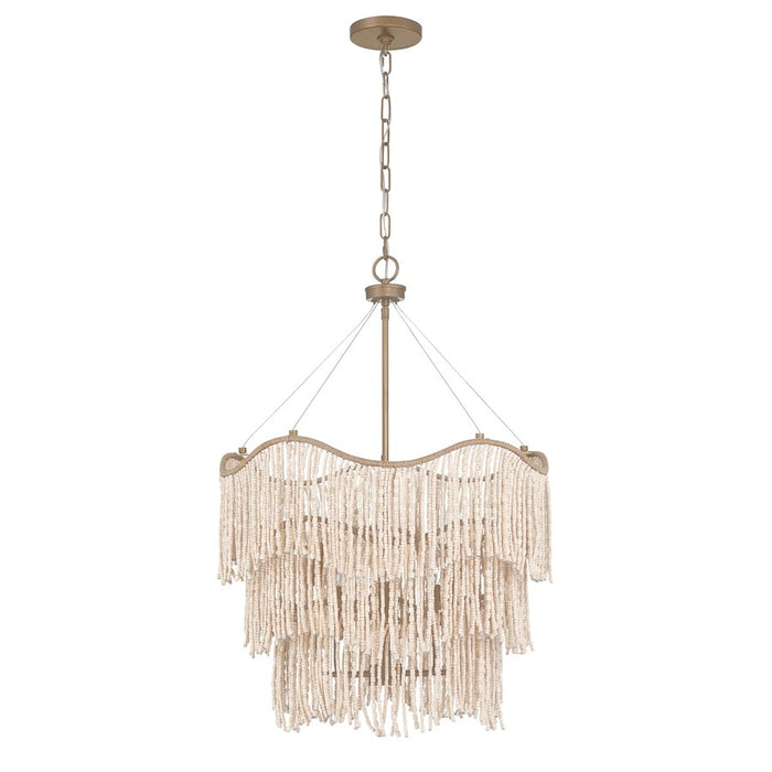 Savoy House Melia 6 Light Pendant, Cypress/Beads