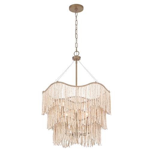 Savoy House Melia 6 Light Pendant, Cypress/Beads