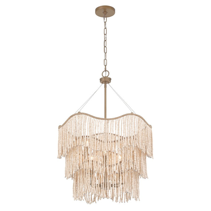 Savoy House Melia 6 Light Pendant, Cypress/Beads