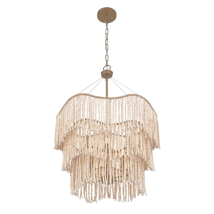 Savoy House Melia 6 Light Pendant, Cypress/Beads