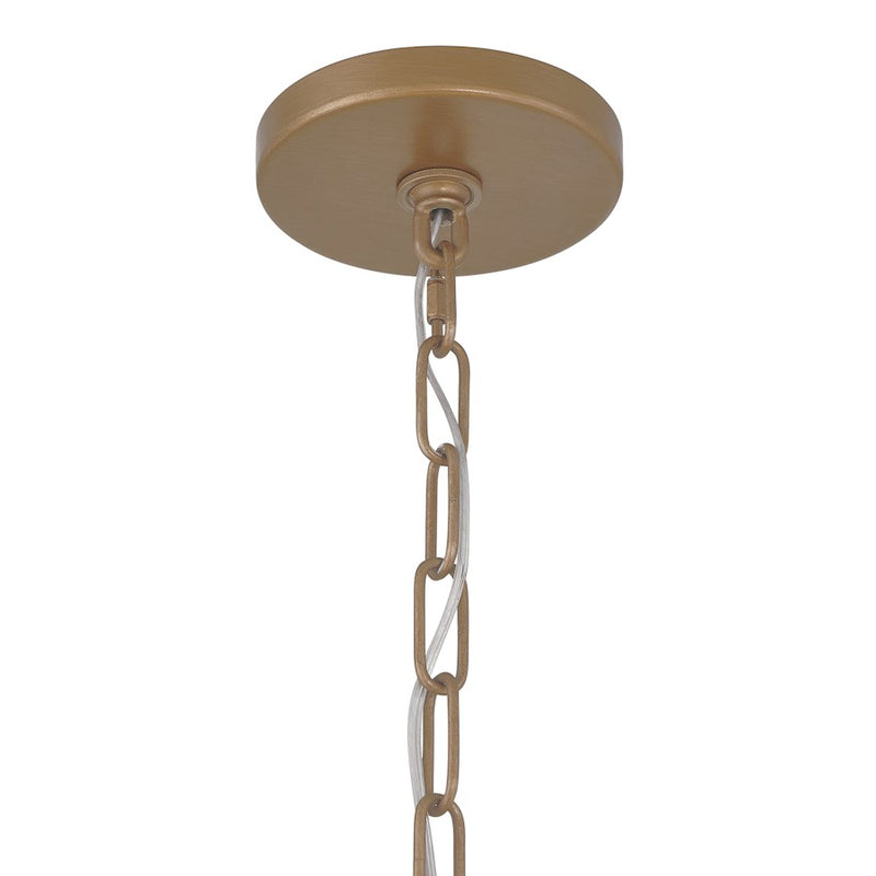 Savoy House Melia 6 Light Pendant, Cypress/Beads