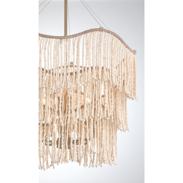 Savoy House Melia 6 Light Pendant, Cypress/Beads