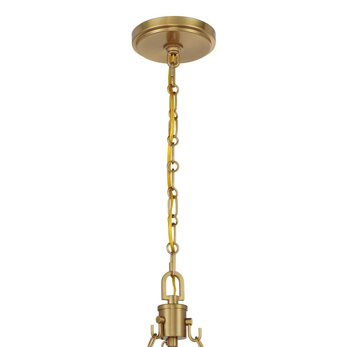 Savoy House Catalan 4 Light Pendant, Warm Brass