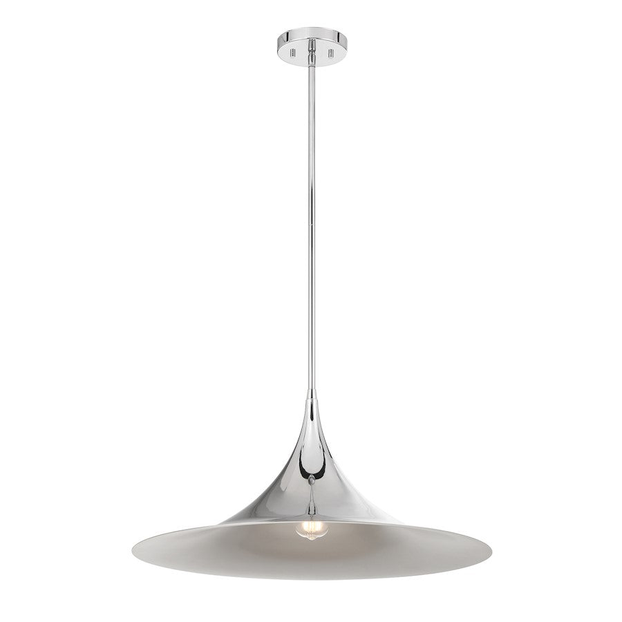 Savoy House Bowdin 1-Light Pendant, Polished Chrome - 7-7639-1-11