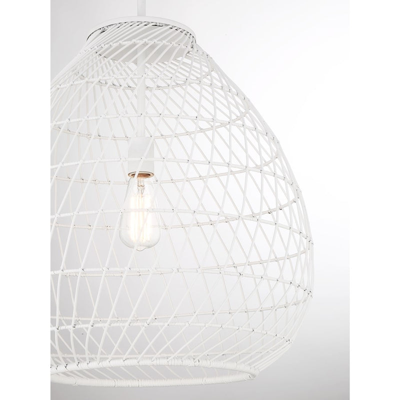 Savoy House Maya 1-Light Pendant, Bisque White