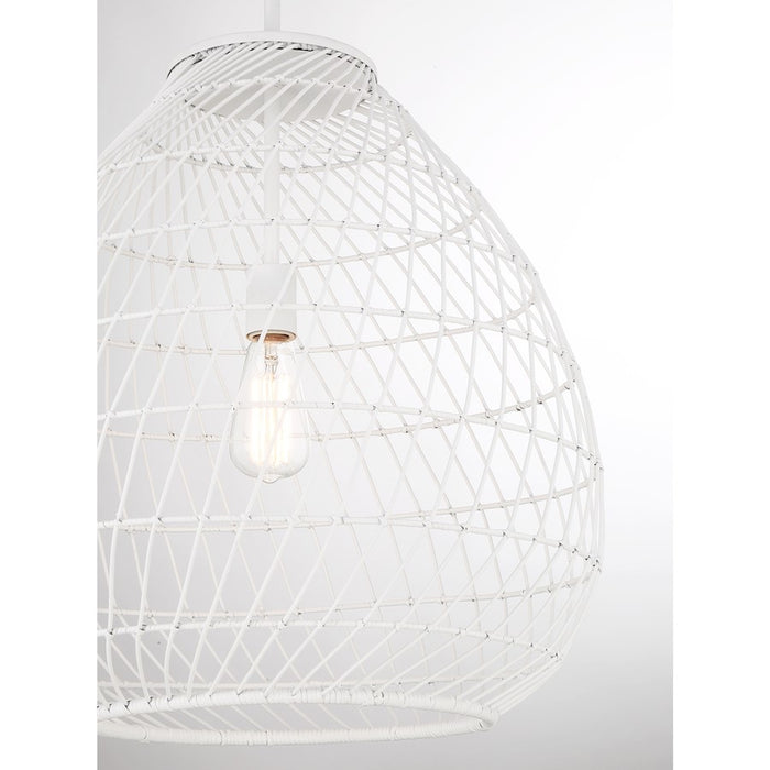 Savoy House Maya 1-Light Pendant, Bisque White