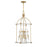 Savoy House Mayfair 4 Light Pendant, Brass/Chrome/Clear Acrylic