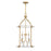 Savoy House Mayfair 4-Light Pendant, Warm Brass/Chrome