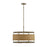 Savoy House Arcadia 6-Light Pendant, Burnished Brass/Rattan