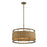 Savoy House Arcadia 6-Light Pendant, Burnished Brass/Rattan