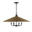 Savoy House Eman 6-Light Pendant, Matte Black/Dark Rattan