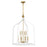 Savoy House Sheffield 8-Light Pendant, White/Warm Brass Accents - 7-7800-8-142