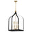 Savoy House Sheffield 8Lt Pendant, Black/Brass - 7-7800-8-143