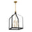 Savoy House Sheffield 8 Light Pendant, Black/Brass Accents