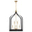 Savoy House Sheffield 8Lt Pendant, Black/Brass