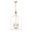 Savoy House Sheffield 4-Light Pendant, White/Warm Brass Accents - 7-7802-4-142