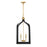 Savoy House Sheffield 4 Light Pendant, Black/Brass Accents