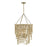 Savoy House Bremen 4-Light Pendant, Burnished Brass/Rattan - 7-7910-4-177