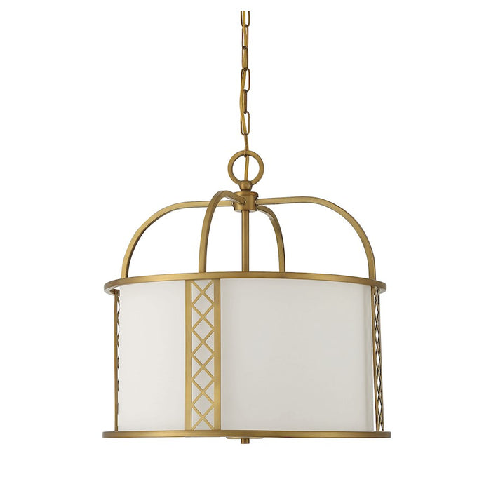 Savoy House Rockford 3-Light Pendant, Warm Brass