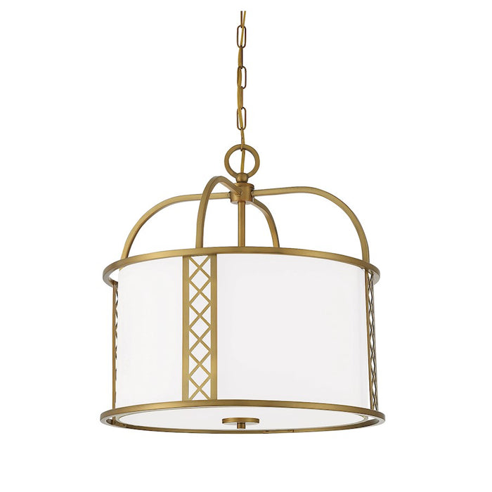 Savoy House Rockford 3-Light Pendant, Warm Brass