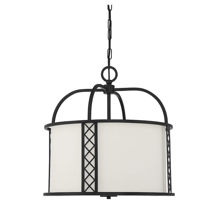 Savoy House Rockford 3-Light Pendant, Matte Black