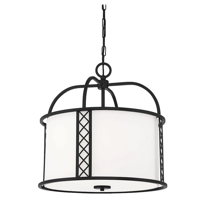 Savoy House Rockford 3-Light Pendant, Matte Black