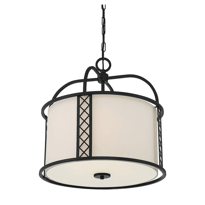 Savoy House Rockford 3-Light Pendant, Matte Black