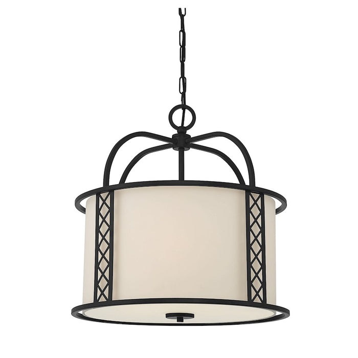 Savoy House Rockford 3-Light Pendant, Matte Black