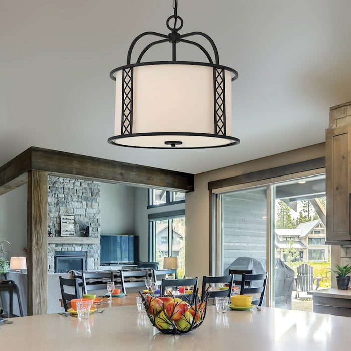 Savoy House Rockford 3-Light Pendant, Matte Black