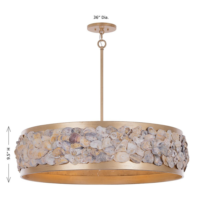 Savoy House Leanne 6 Lt Pendant, Chandon