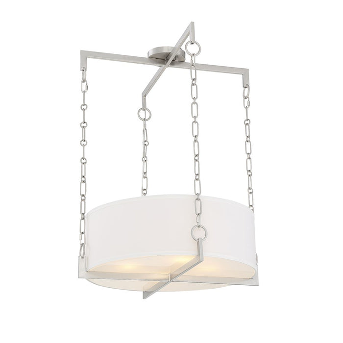 Savoy House Abbott 4-Light Pendant, Satin Nickel