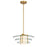 Savoy House Newell 1 Light Pendant, Warm Brass/Clear/White Opal