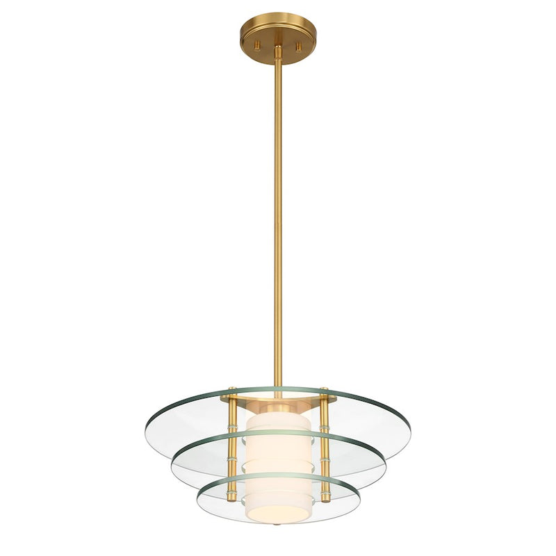 Savoy House Newell 1-Light Pendant, Warm Brass