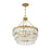 Savoy House Windham 4-Light Pendant, Warm Brass