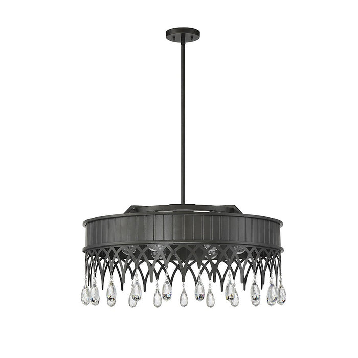 Savoy House Lenoir 6 Light Pendant, Olde Gray